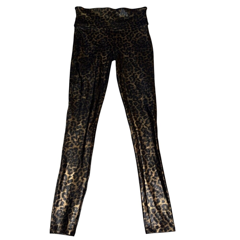 Spanx High Waist Leggings Leopard Yoga Sports Active Pants Petite Small‎